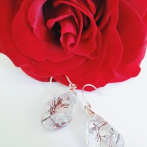 Seaweed and Silverleaf Earrings