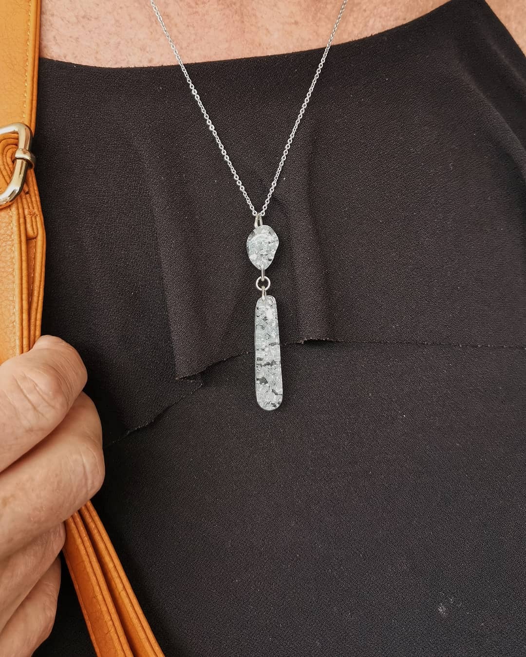 Silver Leaf Necklace - Image 2