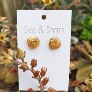 Gold Leaf Studs