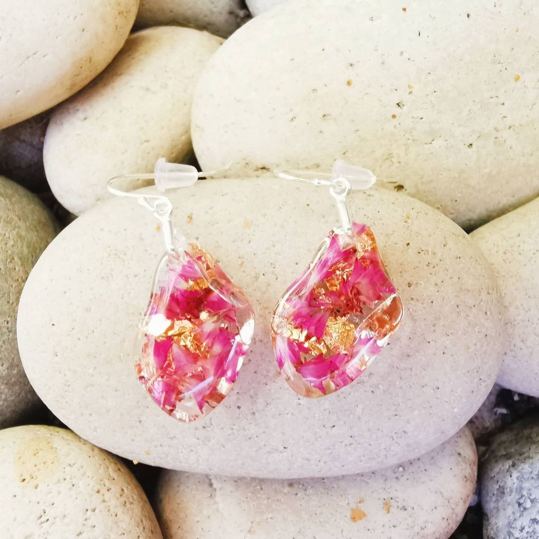 Erica Fynbos Flower Earrings - Image 2